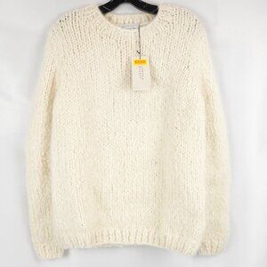 Gabriela Hearst Lawrence Knit Sweater In Ivory Welfat Cashmere - Size Small NWT